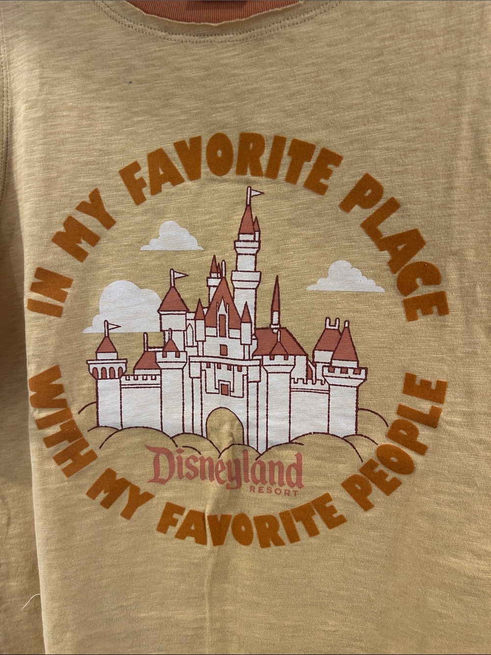 NWT Disney Mustard Yellow & Rust Castle Graphic Tank Top - Women’s XL - Picture 5 of 8